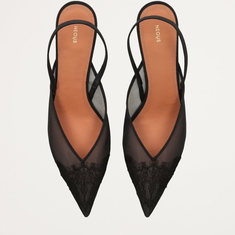 Neous Black Irene Slingback Pumps 40 size 39